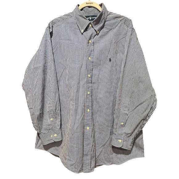 Polo Ralph Lauren | Classic Fit Striped Button-Down Shirt | Size 17 32/33 | EUC - Picture 1 of 6